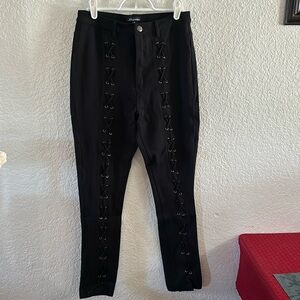 Shinestar brand from Forever 21. Size Medium. Black with Tie up details.